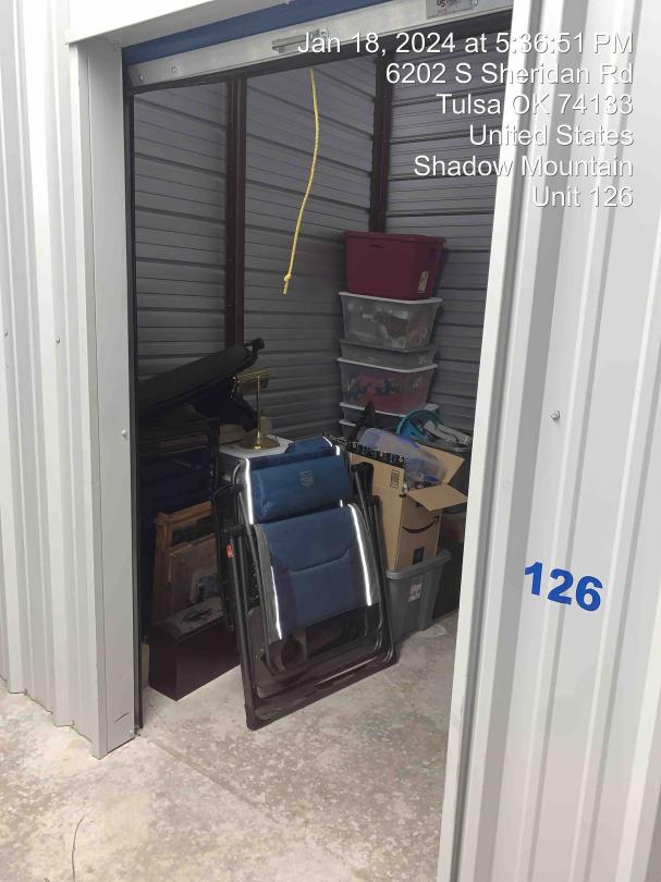 Storage Unit Auction in Tulsa, OK at Click Storage Tulsa ends on 6th